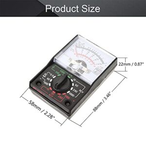 Fielect MF110A Digital Multimeter with DC AC Voltmeter and Ohm Volt Amp Tester and Diode Voltage Tester Meter with Test Probe