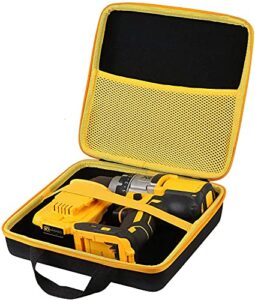 khanka hard carrying tool case replacement for dewalt 20v max xr brushless drill/driver dcd791b / dcd991b