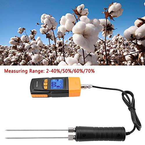 Multfunctional Dampness Meter GM620 Water Detector Adjustable Wood Moisture Tester for Wood Bamboo Cotton Paper