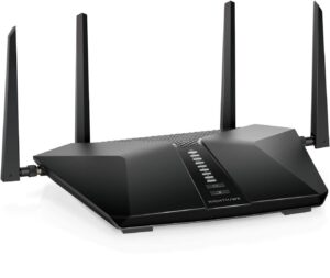 netgear netgear rax50-100nar nighthawk 6-stream ax5400 wifi 6 router, black (renewed)