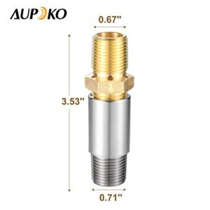 Aupoko Liquid Propane Gas Fire Pits 1/2" Air Mixer Valve, LP Mixer Valve with High Capacity 150K BTU and Stainless Steel, 1/2" Female and Male Thread, Fits for Outdoor DIY Propane Fire Pit