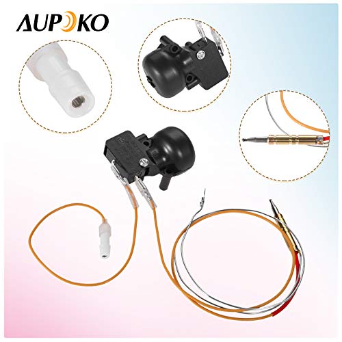 Aupoko Propane Gas Patio Heater Repair Replacement Parts, Outdoor Heaters Safety Kits with Thermocouple and FD4 Dump Switch, for Patio and Room Heater Garden Outdoor Heater Accessories