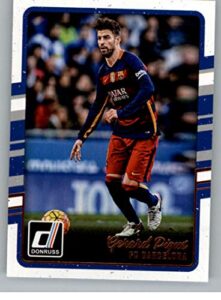 2016 donruss #25 gerard pique fc barcelona soccer card