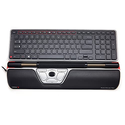 Contour Design Ultimate Workstation Red Wired - Includes RollerMouse Red & Balance Keyboard - Wired Ergonomic Keyboard and Mouse Combo - Compatible with Mac & PC Computers