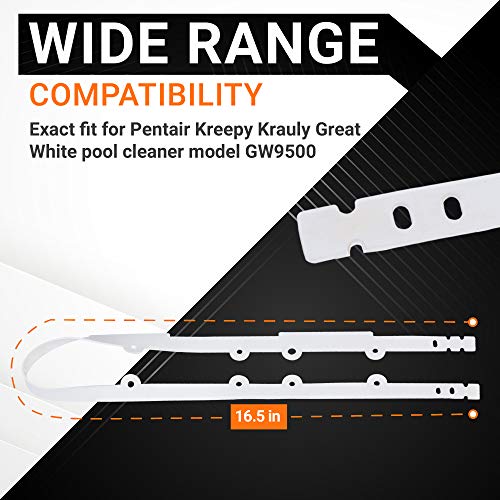 BlueStars [New] Ultra Durable GW9508 Pool Cleaner Vacuum Skirt Replacement Part Exact Fit for Pentair Kreepy Krauly Great White GW9500 and Dorado 360151 Automatic Pool and Spa Cleaner - Pack of 2