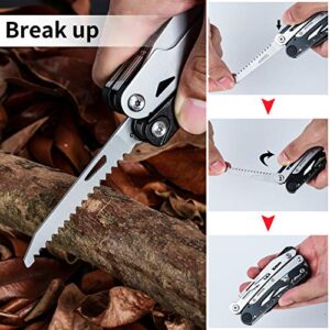 SIUPRO Multitool Pocket Knife, Mens Stocking Stuffers, Christmas Gifts for Dad Husband Boyfriend, Tactical Utility Multi Tool, Survival Gear, Detachable Large Scissors Plier