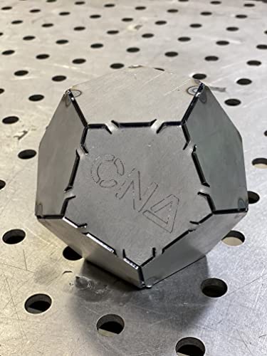 Welding Kit - Folding Pentagon Ball (Dodecahedron) - 2 Inch Sides - 11 Gauge (1/8" Thick) - Mild Steel - Practice Weld with MIG, TIG, Gas, Arc, Stick and Wirefeed (other, 2")