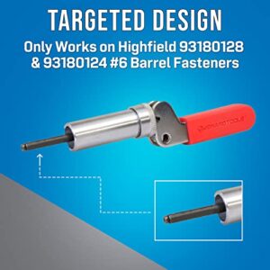 Jonard Tools TTBW-158 Steel Barrel Fastener Plunger Tool for Water Utility Fasteners with 0.158” Inside Diameter
