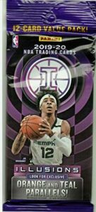 2020 panini illusions basketball nba value card pack - orange teal exclusive