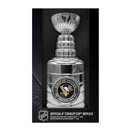 The Sports Vault NHL Pittsburgh Penguins 8-inch Stanley Cup Champions Trophy Replica, Silver