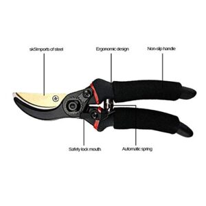 GYDXJGJ Gardening Fruit Shears Multi-Function Tree Branch Shears Garden Shears Anti-Slip and Labor-Saving Manual Pruning Shears Tools