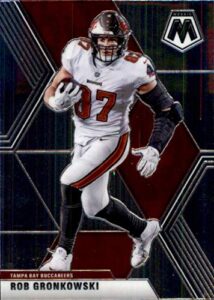 2020 mosaic football #136 rob gronkowski tampa bay buccaneers official panini nfl trading card