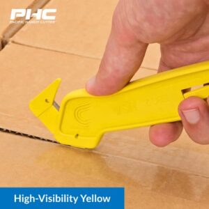 Pacific Handy Cutter EBC2 Dual Head Concealed Safety Cutter, Safe and Efficient Cutting for Shrink Wrap, Film, Cardboard, Tape, Plastic Straps, and much more