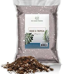 Tropical House Plant Potting Mix (2 Quarts); for All Types of Indoor House Plants