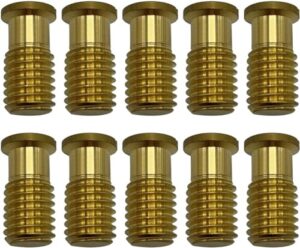 poolzilla 10 pack pool safety cover threaded brass insert screw bolt for anchor