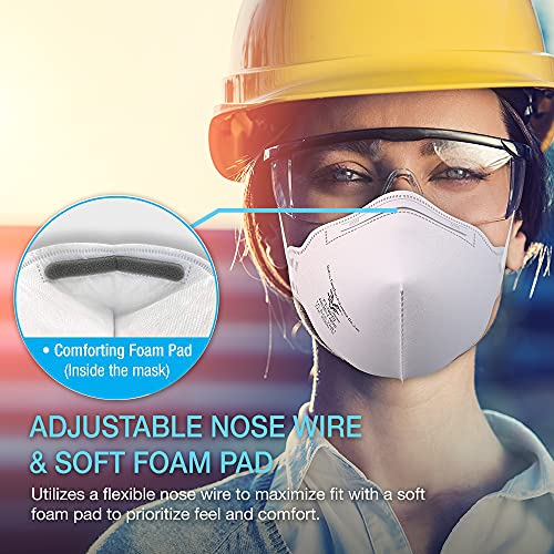FANGTIAN N95 Mask NIOSH Approved Particulate Respirators Protective Face Mask - Pack of 30 (Model FT-N040 / Approval Number TC-84A-7861),White