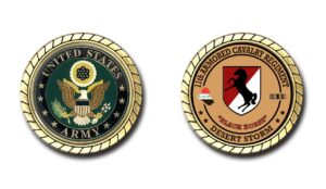 11th armored cavalry regiment desert storm challenge coin - officially licensed