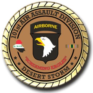 101st Airborne Division Desert Storm Challenge Coin - Officially Licensed