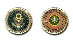 2nd armored cavalry regiment desert storm challenge coin - officially licensed