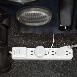 CyberPower B615 Essential Surge Protector, 1500J/125V, 6 Outlets, 15 ft Power Cord, White