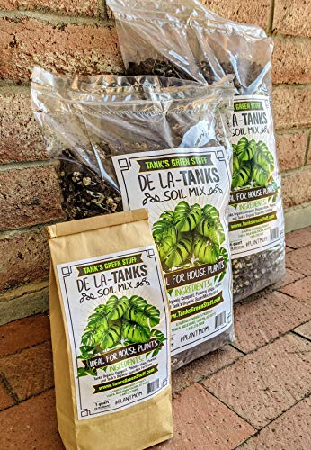 De La Tanks House Plant Mix 8 qt Bag - Premium Indoor Plant Soil Superior Indoor Potting Soil All-Purpose Potting Mix for Houseplants - Potting Soil for Indoor Plants All-Purpose Potting Mix