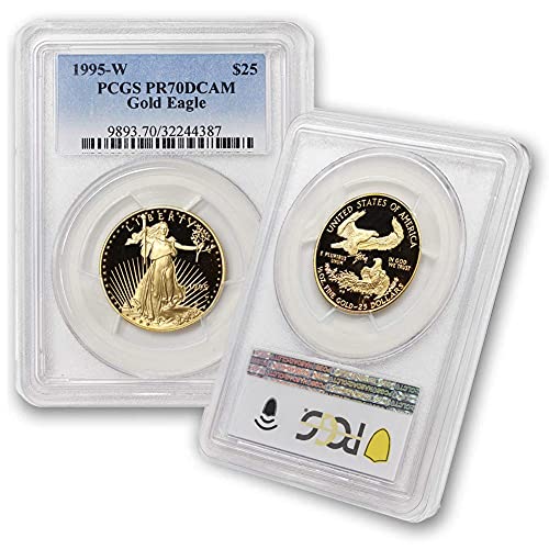 1995 W 1/2 oz Proof Gold American Eagle Coin PR-70 Deep Cameo $25 PR70DCAM PCGS