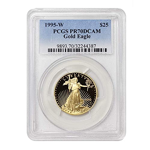 1995 W 1/2 oz Proof Gold American Eagle Coin PR-70 Deep Cameo $25 PR70DCAM PCGS