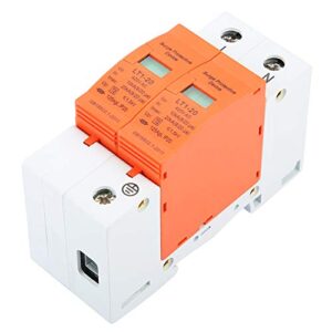 2 Pole 1 Piece Protection Device DIN Rail Mount Protector Low Voltage Device 10-20KA 420V Electronic Lightning Protection