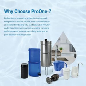 ProOne 7.5-Inch Sight-Glass Spigot, Designed for ProOne Traveler+ and Big+ Water-Filtration Systems, Fits Most Gravity Water-Filtration Systems