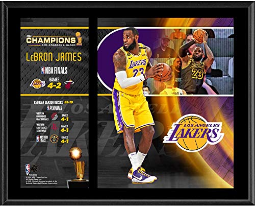 LeBron James Los Angeles Lakers 12" x 15" 2020 NBA Finals Champion Sublimated Player Plaque - NBA Team Plaques and Collages