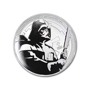 2020 1 oz Silver Star Wars Darth Vader Coin Brilliant Uncirculated with Certificate of Authenticity $2 BU
