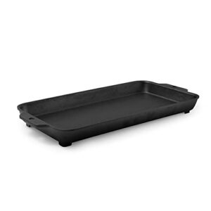 biolite, cast iron outdoor griddle for firepit, pre-seasoned, durable and non-stick