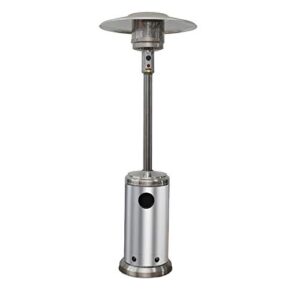 lab nomad propane patio heaters for outdoor use - 46000 btu patio heater - outdoor heat lamps for patio, restaurants, & weddings - portable rust-proof stainless steel patio heater - gas deck