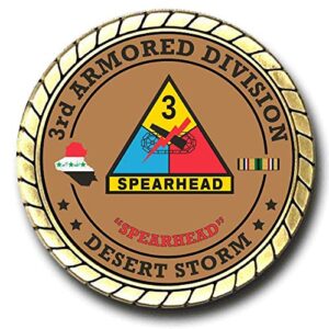 3rd Armored Division Desert Storm Challenge Coin - Officially Licensed