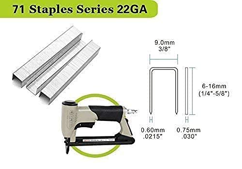 meite MT7116 with 3/8" Length 304 Stainless Steel Staples for Upholstery