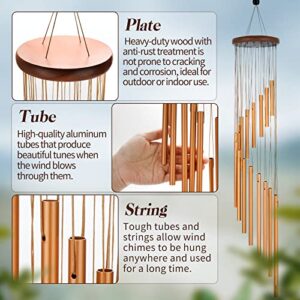 Wind Chimes for Outside - 36 Inch Wind Chime with 18 Aluminum Tubes for Home Garden Patio Decoration