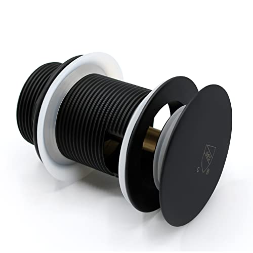 FerdY Pop-up Drain for Freestanding Bathtub, Matte Black Finish, cUPC Certification, Freestanding Bathtub Drain Stopper