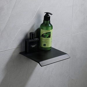 Bathtub Shower Faucet 7.1 Inch Tub Spout Matte Black Wall Mount Waterfall Tub Faucet