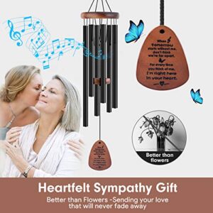 YOUNTASY Sympathy Wind Chimes , Bereavement/Memorial /Sympathy Gift in Memory of Loved One Loss of Mother Father Condolence Remembrance 32 Inch