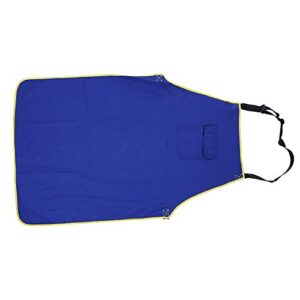 Tear-Resistant Washable Welders Accessory Comfortable Fire Resistant Apron, Blue Durable Flame Retardant Apron, for Cutting Welding