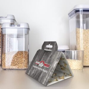 12 Pack Pantry Moth Traps - Safe and Effective for Food and Cupboard - Glue Traps with Pheromones for Pantry Moths - Trap a Pest