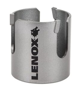 lenox tools hole saw, carbide, 2 9/16-inch, 65mm (lxah429162)