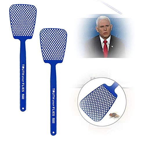 Biden Harris Pence Fly Swatter, Truth Over Flies Biden Harris Fly Swatter - 2020 Presidential Debate, Manual Swat Mosquitoes Home and Kitchen Helper (Swatter) (2pcs)