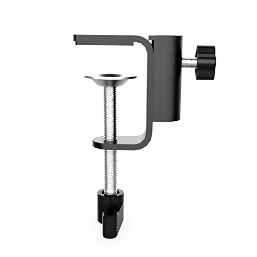 Replacement Aluminum Alloy C-Clamp Desk Light Clamp Mount Holder Cantilever Bracket with 1/4 Inch Thread Hole for Desktop Table Lamp