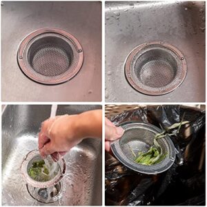MAEXUS Sink Drain Strainer, Kitchen Sink Strainer, Sink Stopper, Drain Stopper Used to Prevent Clogging of Kitchen Sinks (4.5 Inches in Diameter)