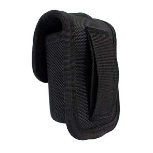 ROCOTACTICAL Nylon Pager/Glove Pouch, Molded Glove Pouch for Duty Belt,Protective for Most Compact pagers or Gloves, Snap Closure, EMT Pager Glove Pouch Black