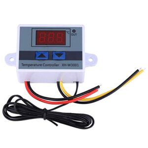 Vipxyc Temperature Controller, 12V 120W Anti-Interference with Sensitive Sensor Probe for Temperature Control Protection Thermostat Switch