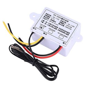 Vipxyc Temperature Controller, 12V 120W Anti-Interference with Sensitive Sensor Probe for Temperature Control Protection Thermostat Switch