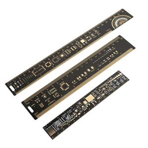 Multifunctional Ruler, 3Type of Set 15/20/25cm 6.3/7.87/10.23 inch PCB Ruler Electronic Engineers Multifunctional Ruler Printed Circuit Board Ruler