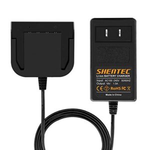 shentec 18v lithium battery charger compatible with ridgid r840085 ac840089 ac840085 r840083 r840086 r840087 r840089 r86092 ac840086 slide-in style battery (not for ni-mh/ni-cd battery)
